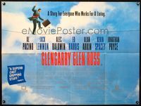 3k177 GLENGARRY GLEN ROSS British quad poster '92 David Mamet, cool completely different image!