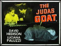3k207 JUDAS GOAT British quad movie poster '59 pretty Luciana Paluzzi, master spy meets his match!