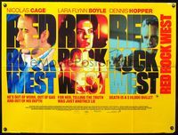 3k256 RED ROCK WEST DS British quad movie poster '92 Nicholas Cage, Lara Flynn Boyle, Dennis Hopper