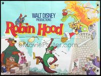 3k261 ROBIN HOOD British quad R83 Disney cartoon, the way it REALLY happened, different image!