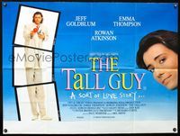 3k282 TALL GUY British quad '89 great full-length image of Jeff Goldblum + pretty Emma Thompson!