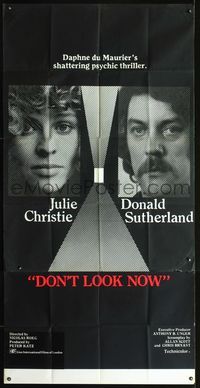 3k394 DON'T LOOK NOW English 3sheet '73 directed by Nicolas Roeg, Julie Christie, Donald Sutherland