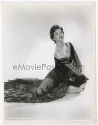 3m031 AVA GARDNER 7.75x10.25 still '50s great sexy image in sheer neglege sprawled out on floor!