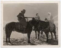 3m034 BARBARIAN 8x10 movie still '33 Ramon Novarro & Myrna Loy on horseback in the desert!