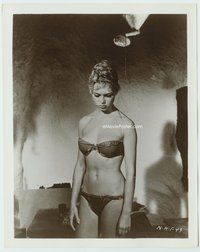 3m059 BRIDGETTE BARDOT 8x10 still '50s full-length portrait in skimpy bikini under makeshift shower!