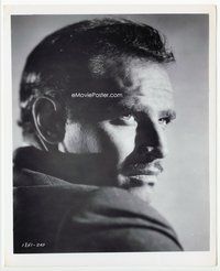 3m445 TOUCH OF EVIL 8x10 still '58 super close headshot portrait of Charlton Heston with mustache!