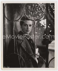 3m093 DEBORAH KERR 8x10 '50s great portrait standing in front of broken ornate glass & metal door!