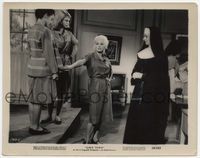 3m144 GIRLS TOWN 8x10 movie still '59 sexy bad youthful rebel Mamie Van Doren talking to nun!