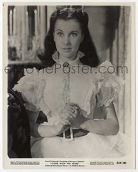 3m152 GONE WITH THE WIND 8x10 R68 great close up of Vivien Leigh clasping hands in front of her!