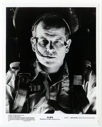 3m017 ALIEN 8x10 still '79 cool close up of Ian Holm as Ash the science officer wearing headset!
