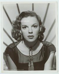 3m209 JUDY GARLAND 8x10 '50s beautiful head and shoulders portrait with vacant look in her eyes!