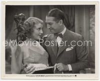 3m240 LOVE ME TONIGHT 8x10 '32 great c/u of Maurice Chevalier measuring sexy Jeanette MacDonald!
