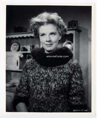 3m061 BURN WITCH BURN 8x10 still '62 close portrait of Margaret Johnson wearing cool wool sweater!