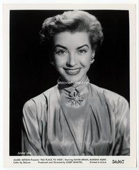 3m299 NO PLACE TO HIDE 8x10 movie still '56 close up smiling portrait of elegant Marsha Hunt!