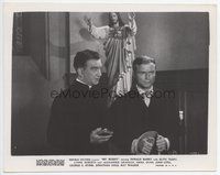 3m286 MY BUDDY 8x10.25 still '44 Donald Red Barry stands in church with priest by statue of Jesus!