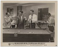 3m304 OCEAN'S 11 8x10 '60 Frank Sinatra, Dean Martin, Sammy Davis Jr. & Peter Lawford playing pool!