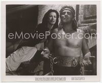 3m360 SAMSON & DELILAH 8x10 still '49 Hedy Lamarr tries to comfort chained blind Victor Mature!