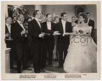 3m388 SO GOES MY LOVE 8x10 still '46 bride Myrna Loy & groom Don Ameche at fancy wedding reception!