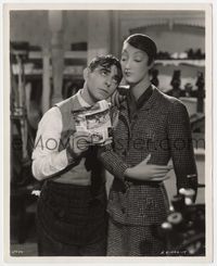 3m414 STRIKE ME PINK 8x10 still '36 wacky lovesick Eddie Cantor cozying up to mannequin at store!