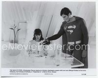 3m428 SUPERMAN II 7.25x9.25 '81 Christopher Reeve in costume pours champagne for Margot Kidder!