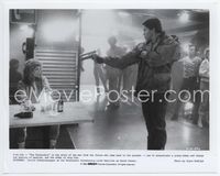 3m436 TERMINATOR 8x10 still '84 cyborg Arnold Schwarzenegger points gun at Linda Hamilton in bar!