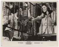 3m481 WEST SIDE STORY 8x10 '61 c/u of Natalie Wood & Richard Beymer holding hands on fire escape!