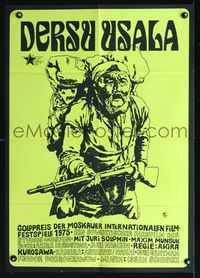 3o097 DERSU UZALA style A East German poster '76 Akira Kurosawa, cool art of Maksim Munzuk by Rosie!