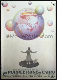 3o102 PURPLE ROSE OF CAIRO East German '85 Woody Allen, really cool different artwork by Wengles!