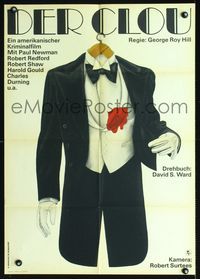 3o103 STING East German poster '76 cool different artwork of bloody tuxedo by Nehmzow & De Maiziere!