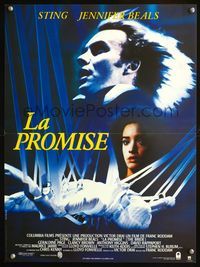3o196 BRIDE French 15x21 poster '85 Sting, Jennifer Beals, wild horror image of suspended body!