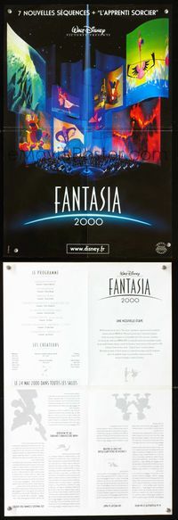3o220 FANTASIA 2000 French 15x23 movie poster '99 Walt Disney cartoon set to classical music!