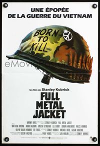 3o226 FULL METAL JACKET French 15x23 movie poster '87 Stanley Kubrick bizarre Vietnam War movie!
