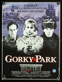 3o232 GORKY PARK French 15x21 poster '83 William Hurt, Lee Marvin, different Philippe art of cast!