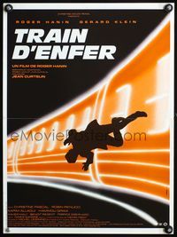 3o235 HELL TRAIN French 15x21 '84 Roger Hanin's Train d'Enfer, cool striking artwork by Philippe!
