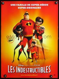 3o240 INCREDIBLES French 15x21 movie poster '04 Disney/Pixar animated sci-fi superheroes!