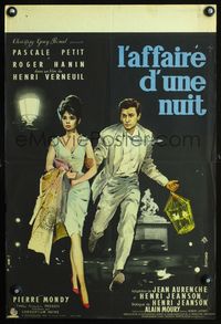 3o242 IT HAPPENED ALL NIGHT French 15x23 '60 Henri Verneuil's L'Affaire d'une nuit, Bertrand art!