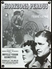 3o257 LOST HORIZON French 15x21 poster R80sFrank Capra's greatest production starring Ronald Colman!