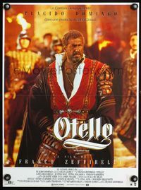 3o273 OTHELLO French 15x21 movie poster '86 Placido Domingo does Shakespearean opera!