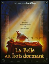 3o292 SLEEPING BEAUTY French 15x21 poster R90s Walt Disney cartoon fairy tale classic, great art!