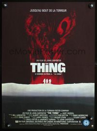 3o299 THING French 15x20 movie poster '82 John Carpenter, really cool different sci-fi horror art!