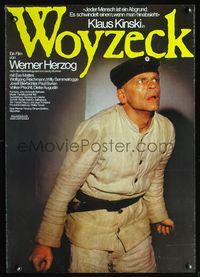 3o127 WOYZECK German movie poster '79 Werner Herzog, great photo of soldier Klaus Kinski!