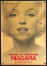 3o002 NIAGARA Italian one-sheet movie poster R60s Gigantic close-up portriat of sexy Marilyn Monroe!