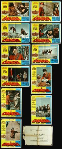 3o311 CANADIANS 11 Italian photobusta posters '61 Robert Ryan, John Dehner, Royal Mounted Police!