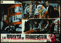 3o480 EVIL OF FRANKENSTEIN Italian photobusta '64 great images of Peter Cushing, Hammer horror!