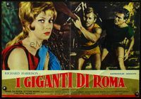 3o484 GIANTS OF ROME Italian photobusta '64 I Giganti di Roma,Richard Harrison & sexy Wandisa Guida