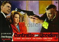 3o491 KILLERS Italian photobusta poster '64 Cassavetes, Lee Marvin, Angie Dickinson, Ronald Reagan!