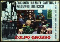 3o508 OCEAN'S 11 Italian photobusta movie poster '60 classic Frank Sinatra, great image of Rat Pack!