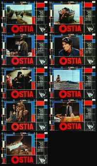3o322 OSTIA 9 Italian photobustas '70 written by Pier Paolo Pasolini, Laurent Terzieff, Franco Citti