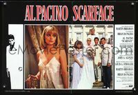 3o519 SCARFACE Italian photobusta poster '83 Al Pacino as Tony Montana, sexy Michelle Pfeiffer!