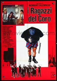 3o033 CHOIRBOYS Italian large pbusta '77 Robert Aldrich, wild Fantini art of policeman in boxers!